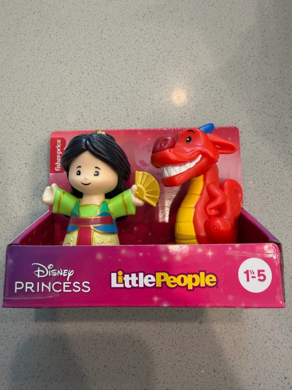 Fisher Price little people mulan and mushu